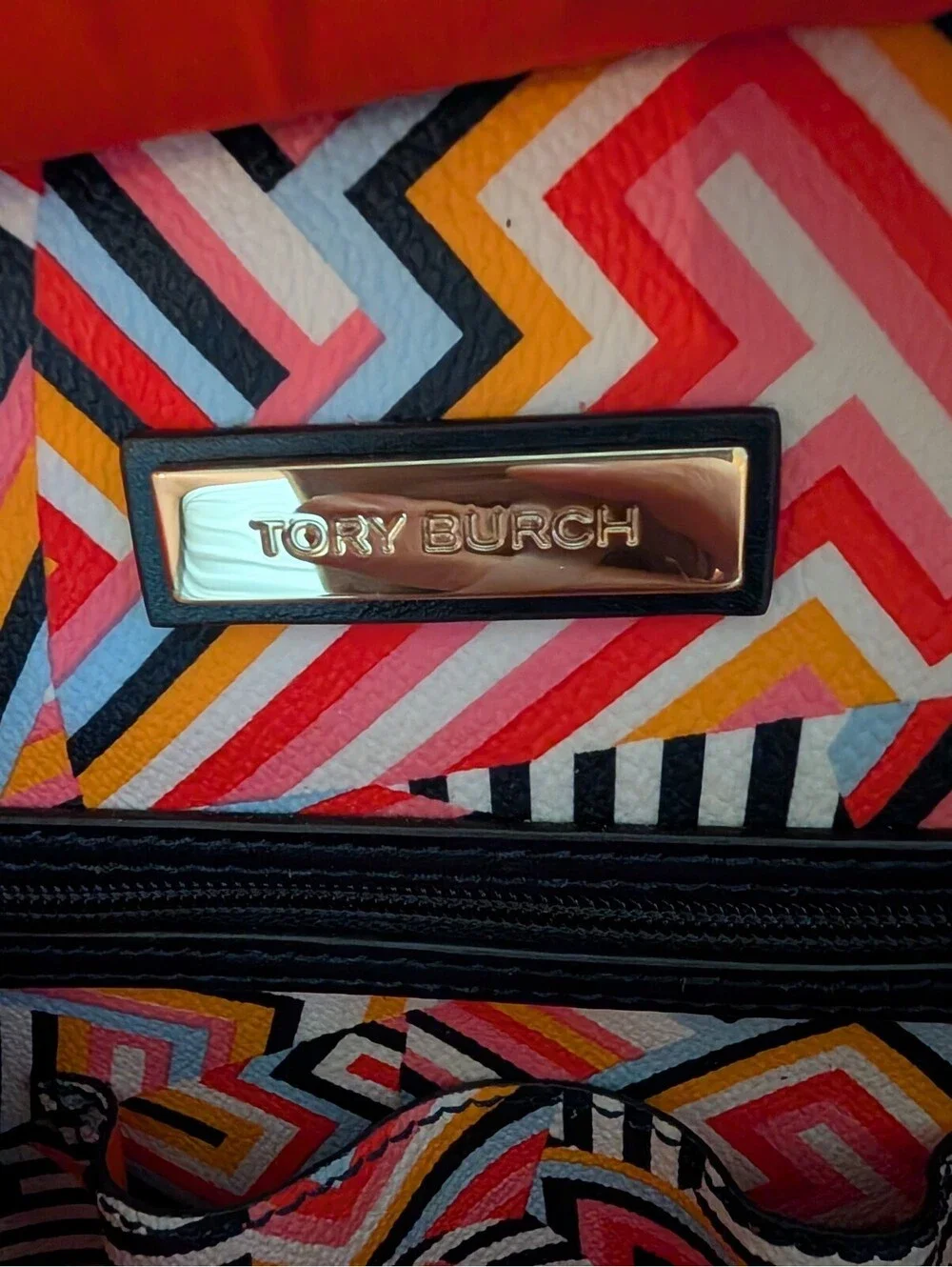 Tori Burch Kerrington zip top tote with matching wallet